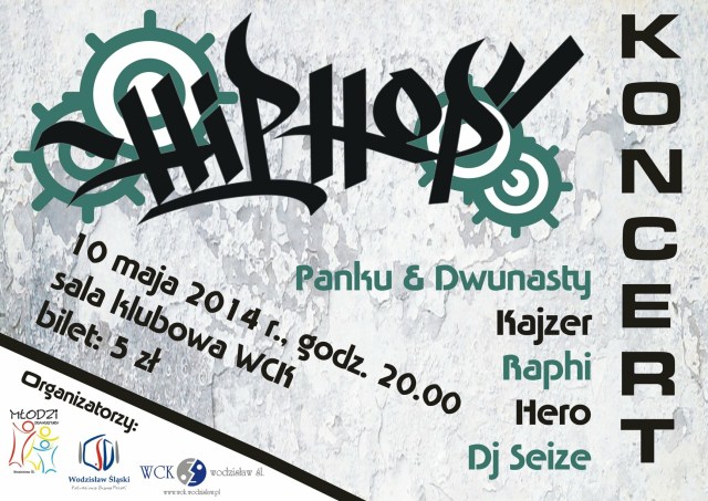 Wodzisław 10 maja: HIP-HOP koncert w WCK