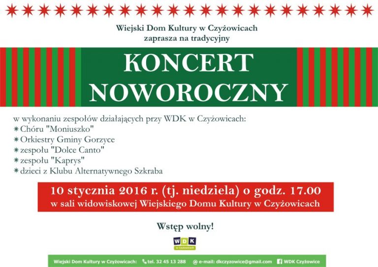 Koncert noworoczny w Czyżowicach