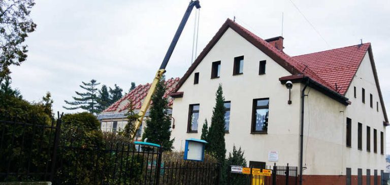 Termomodernizacja budynku szkoły w Brzeziu