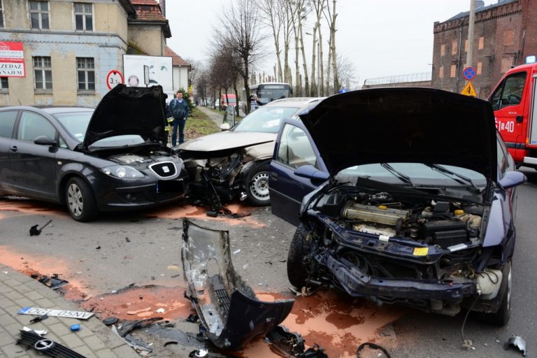 Wypadek w Raciborzu na Kościuszki – 1 osoba w szpitalu