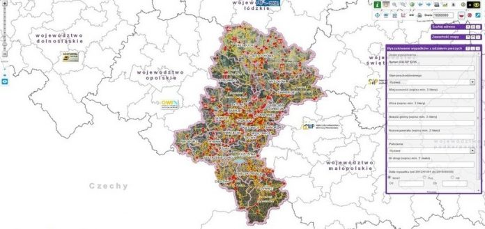 mapa_wypadkow.jpg Fot. mapy.orsip.pl