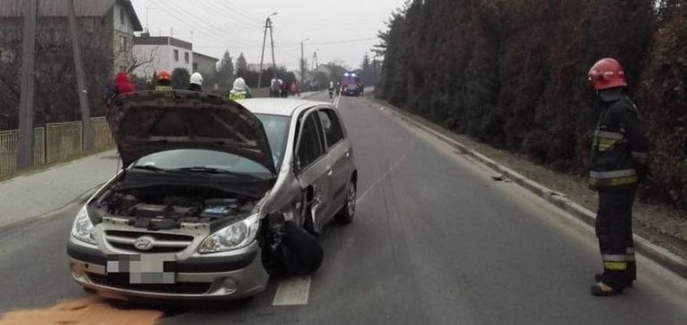 Skrzyszów: Kierowca Hyundaia zasnął i spowodował wypadek
