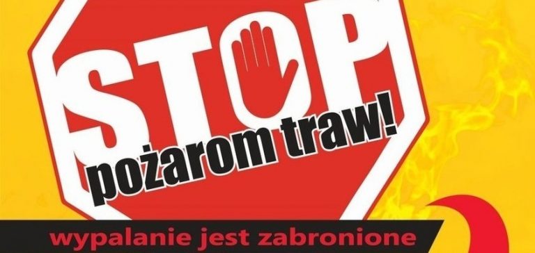 Straż Pożarna przypomina: Wypalanie traw jest niezgodne z prawem!