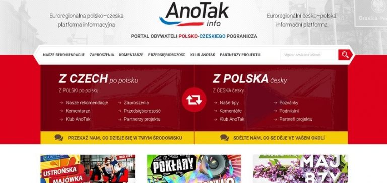 AnoTak.info – ruszyła platforma informacyjna polsko-czeskiego pogranicza