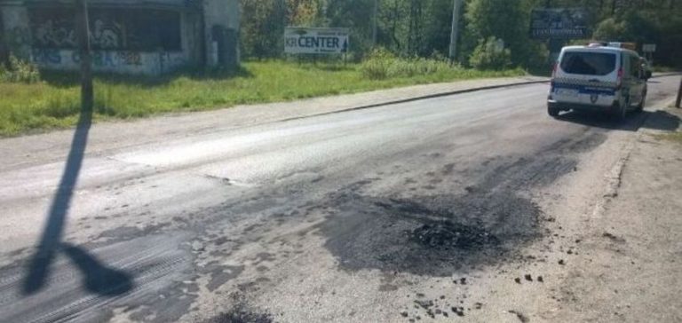 Wodzisław: Zanieczyścił jezdnię i stworzył zagrożenie w ruchu… Policja szuka świadków