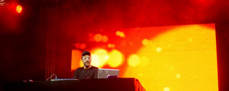 DJ Adamus  podczas 1. finału 47. Dni Wodzisławia