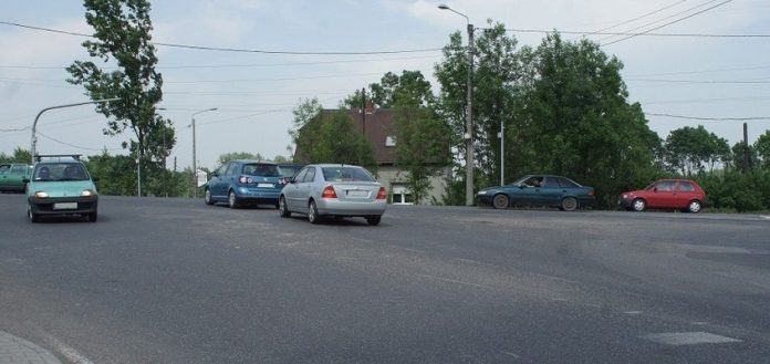 Mszana, Wodzisławska, Wolności: Mszana: Remont nawierzchni na skrzyżowaniu