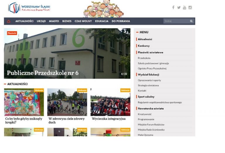 Wodzisławska oświata ma stronę internetową. Są tam wiadomości, ale i gry