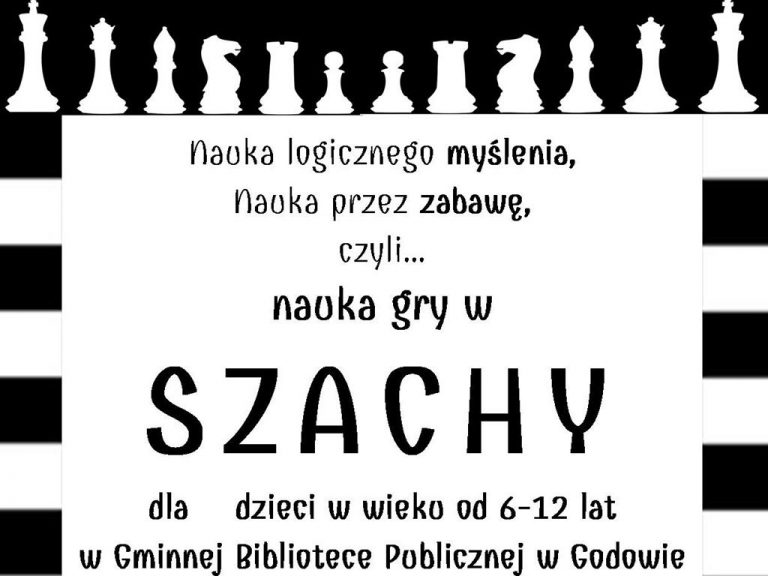 Nauka gry w szachy w bibliotece w Godowie
