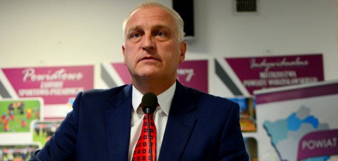 Jerzy Szafranowicz w Starostwie Powiatowym