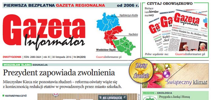 Gazeta Informator nr 225 Wodzisław Śląski