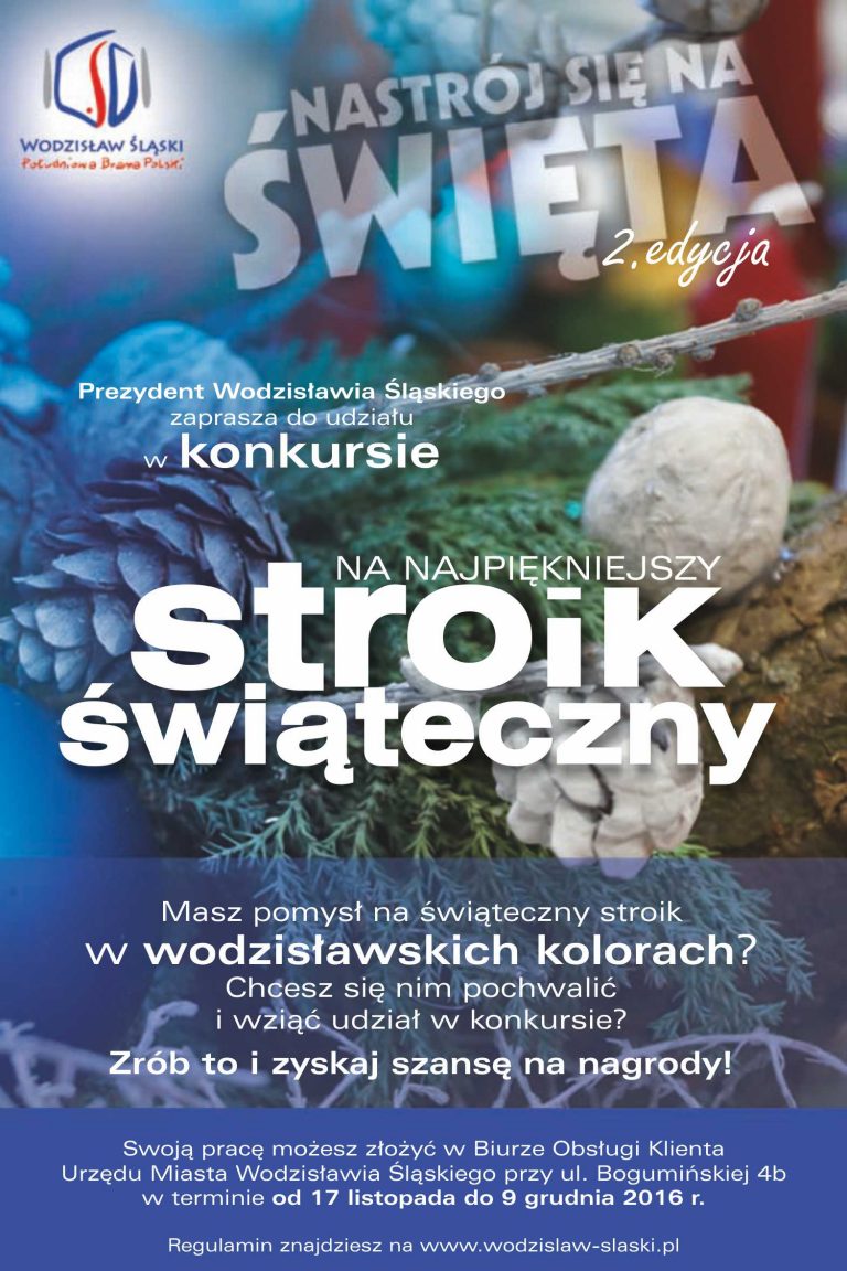 Prezydent Wodzisławia Śl. ogłosił konkurs na stroik świąteczny