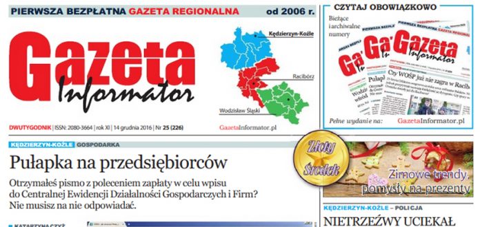 Gazeta Informator nr 226 Kędzierzyn-Koźle