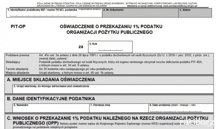 Emeryci i renciści łatwiej przekażą 1% podatku