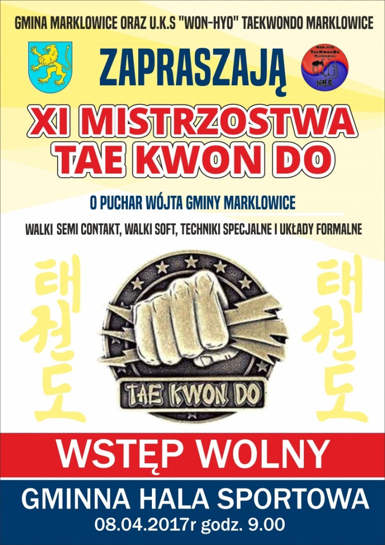 XI Mistrzostwa Tae Kwon Do o puchar Wójta Gminy Marklowice