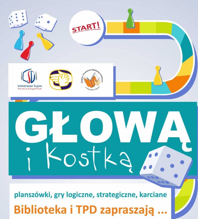 Biblioteka Wodzisław: Wieczór z planszówkami „Głową i kostką”