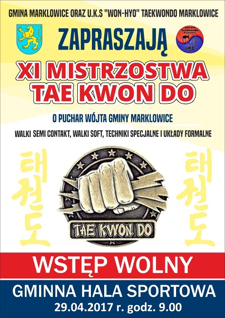 XI Mistrzostwa Tae Kwon Do o puchar Wójta Gminy Marklowice