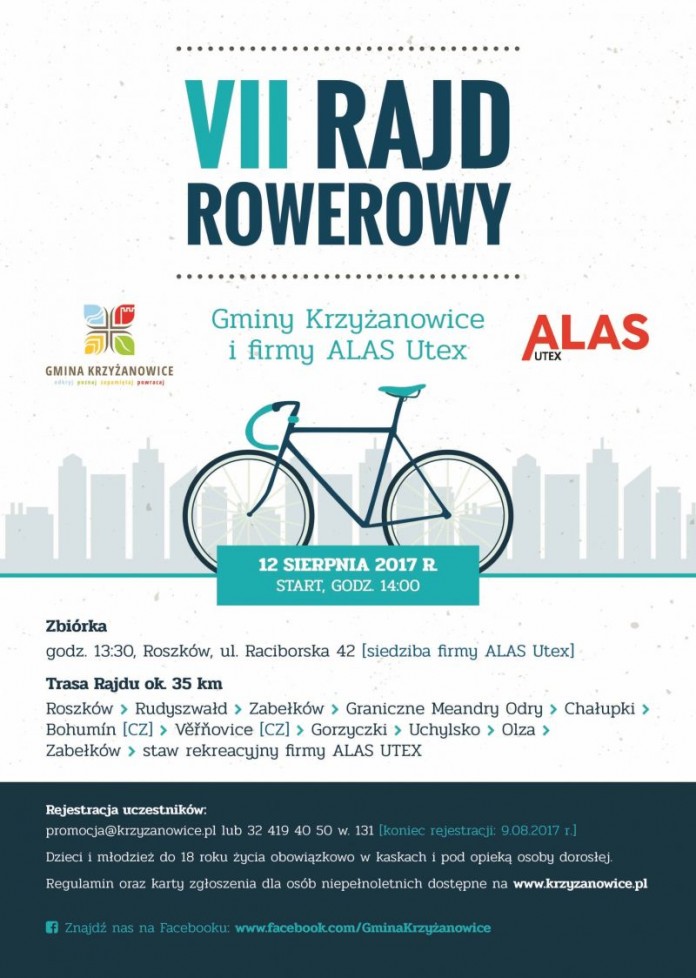rajd rowerowy gminy krzyzanowice